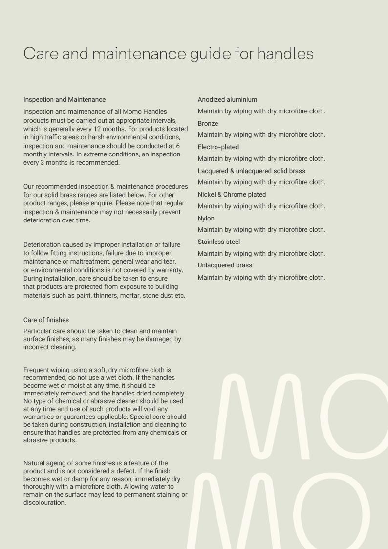 Care & Maintenance Guide