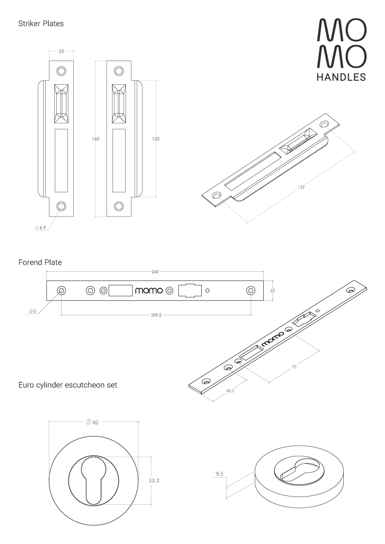 Momo Handles Line Drawing
