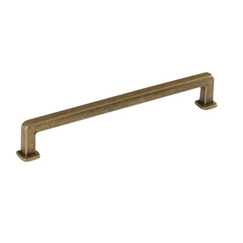 Antique Brass Grooved Cabinet Pull